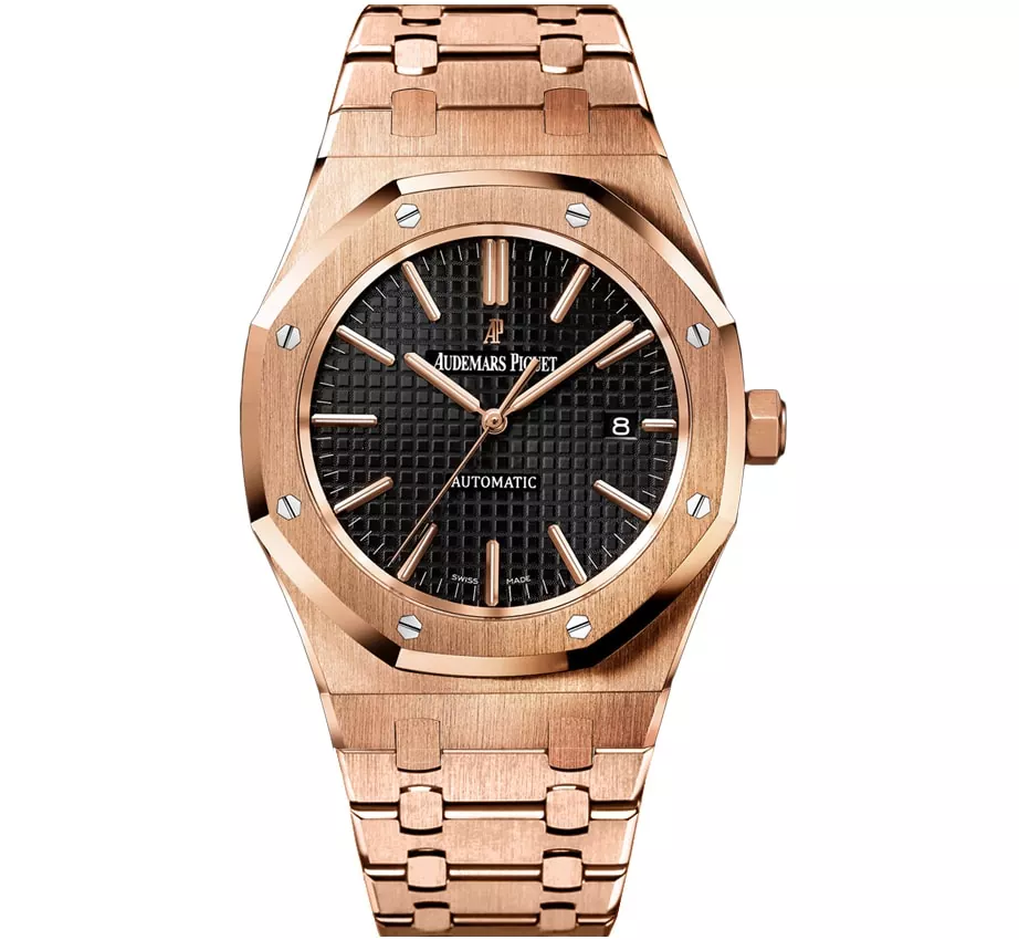 Audemars Piguet Royal Oak Rose Gold Black Screen