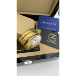 Bvlgari Serpenti Tubogas Golden White Screen Diamonds