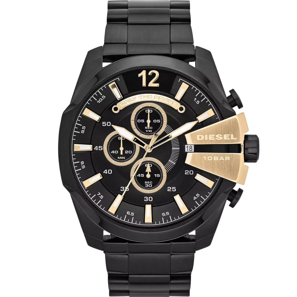 Diesel Mega Chief Black Black Screen Bronze Pointers