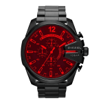 Diesel Mega Chief Silver Red Glass