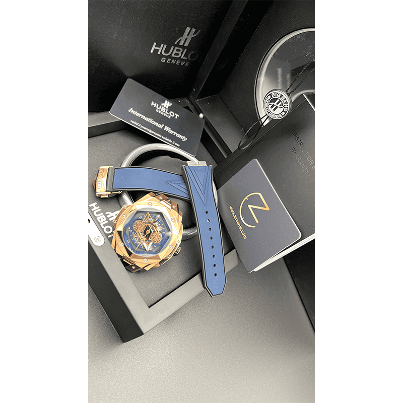Hublot Big Bang SANG BLEU II Rosegold Navy Screen
