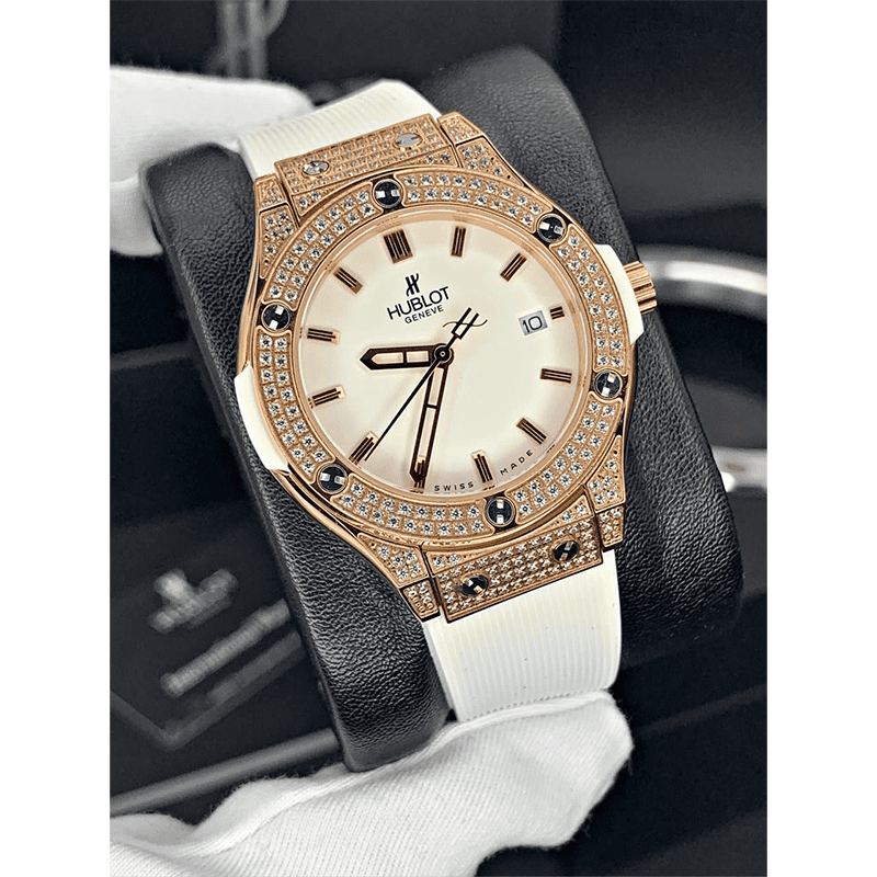 Hublot Diamonds Rose Gold Full White Full Jewel