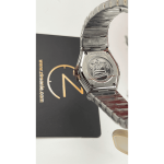 Omega Constellation Silver-Rose Gold Pearl Screen Jewel Index