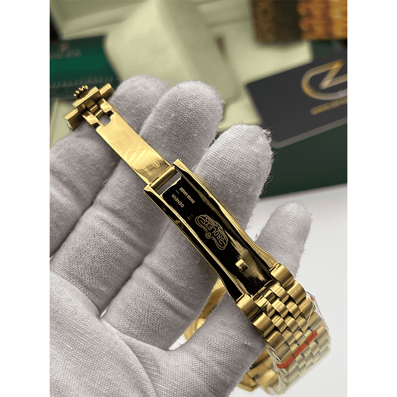 Rolex Datejust Golden White Screen Diamond Index