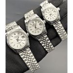 Rolex Datejust Silver White Screen Line Index