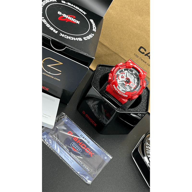 Casio G-Shock GA-110RR Red Black Screen