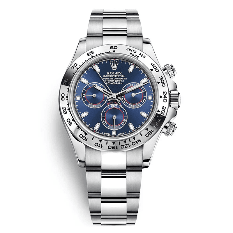 Rolex Daytona Cosmograph Full Silver Blue Screen
