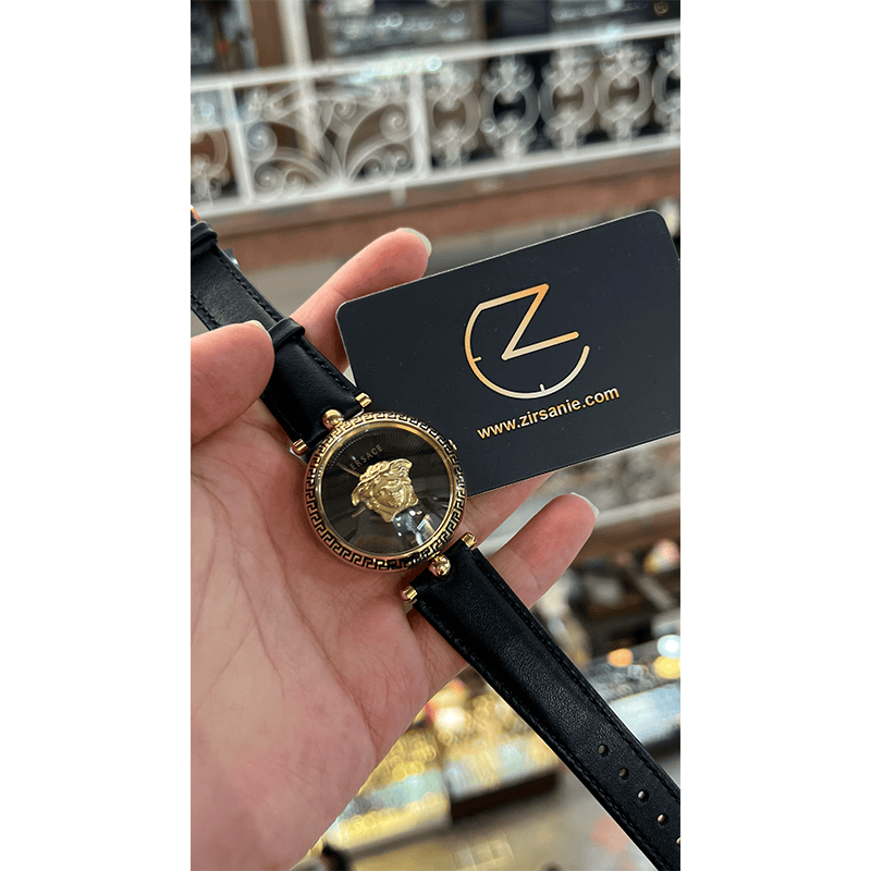 Versace Greca Full Black Greek Golden Around