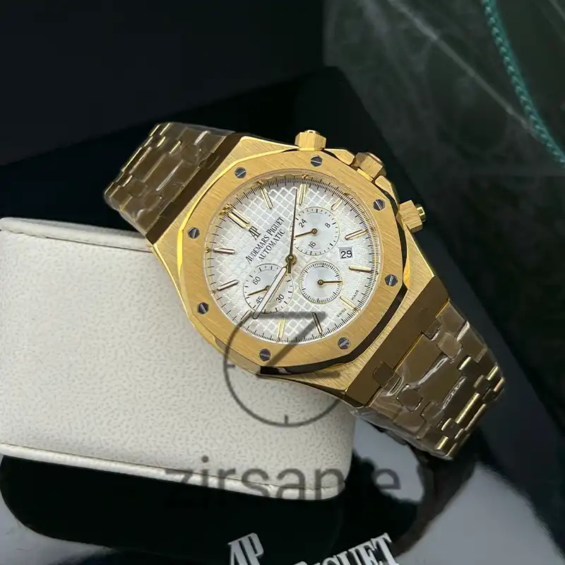AP Royal Oak Chronograph Golden White Screen