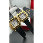 Cartier Santos Golden White Screen