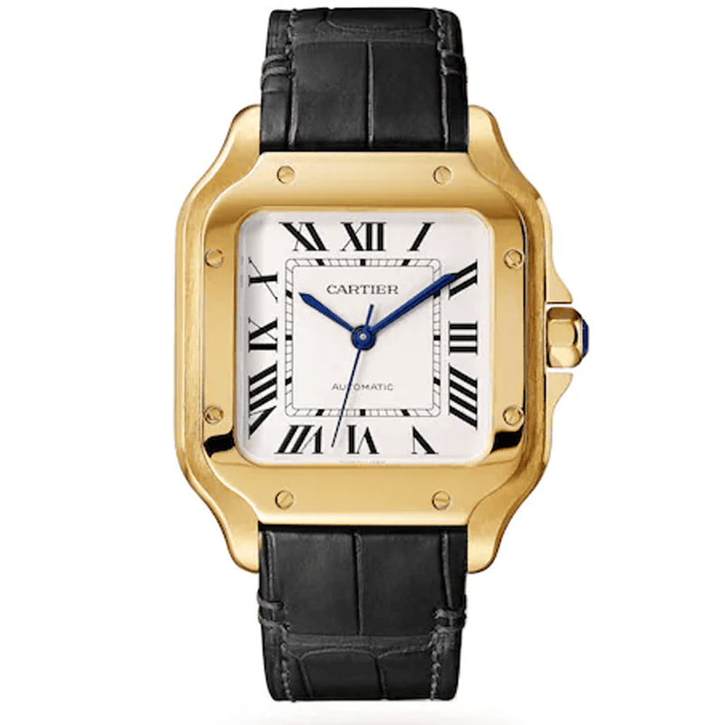 Cartier Santos Golden White Screen