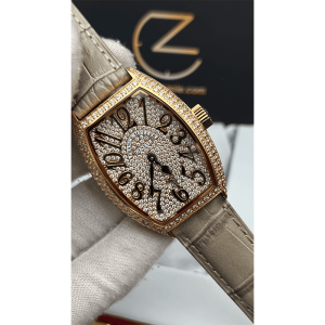 Franck Muller Golden Beige Full Diamonds