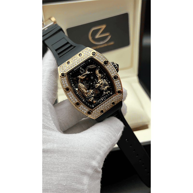Richard Mille Michelle Yeoh Tiger & Dragon Rose Gold