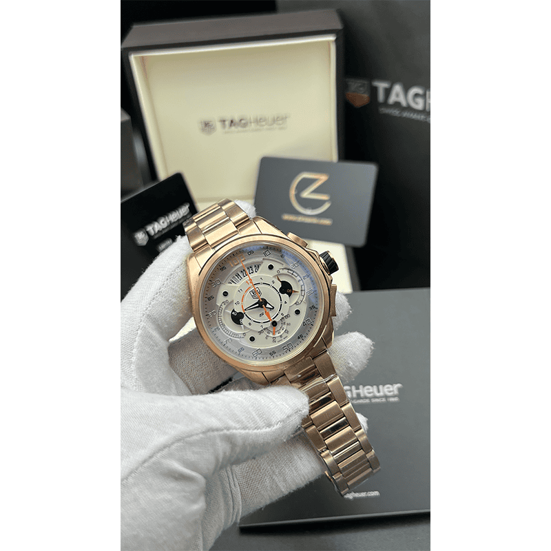 Tag Heuer Mercedes Benz Rose Gold White Screen