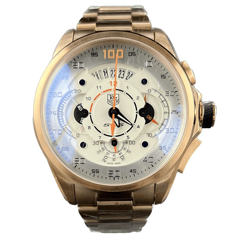 Tag Heuer Mercedes Benz Rose Gold White Screen