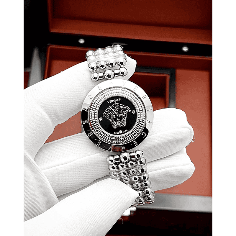 Versace Eon Silver Black