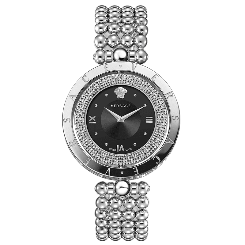 Versace Eon Silver Black