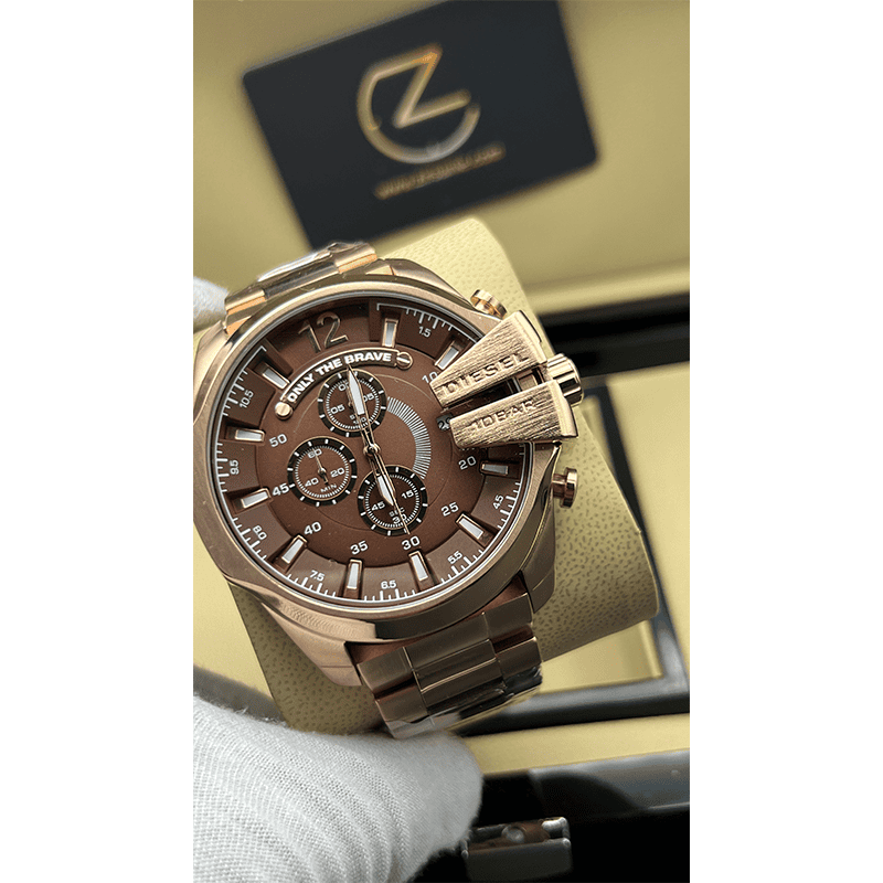 Diesel Mega Chief Rosegold Cafee Screen