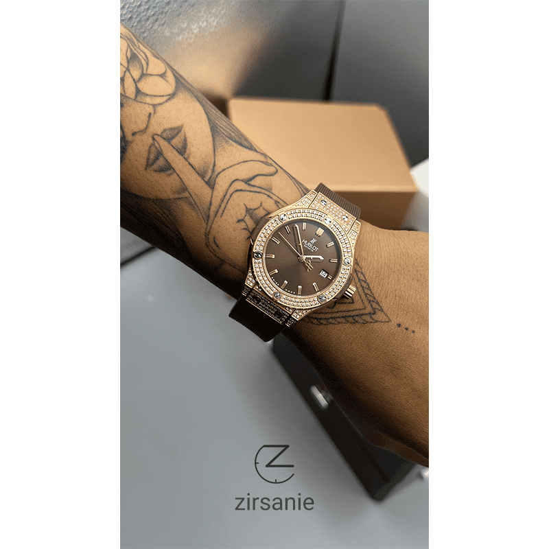 Hublot Diamonds Rosegold Caffee Jewels