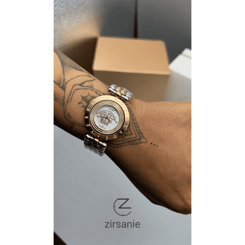 Versace Eon Golden Rosegold-Silver White