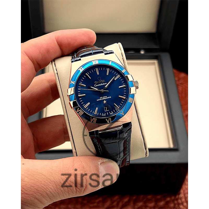 Omega Constellation Automatic Rosegold Navy