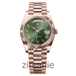 Rolex Day Date Rosegold Green Greek Index