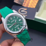 Rolex Oyster Perpetual Silver Green