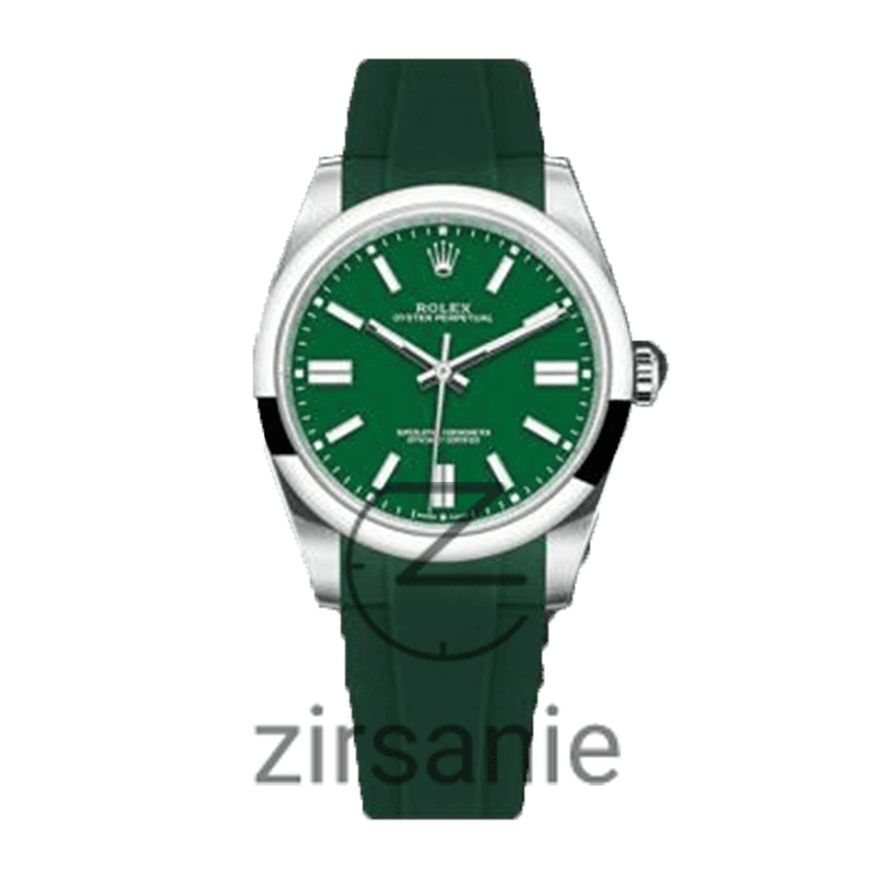 Rolex Oyster Perpetual Silver Green