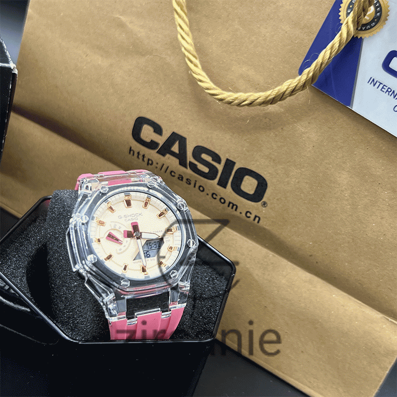 Casio G-Shock Custom 2100 Silver Pink