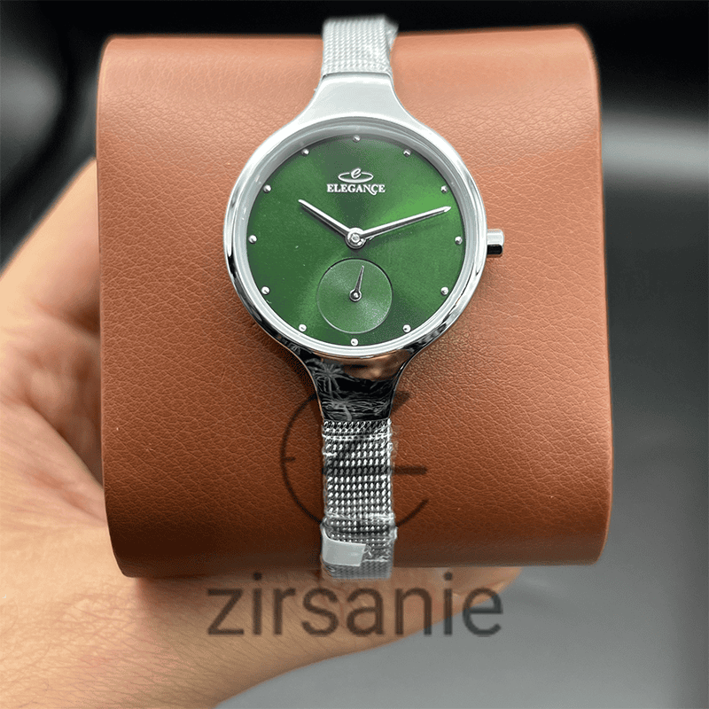 Elegance Subsecond Silver Green