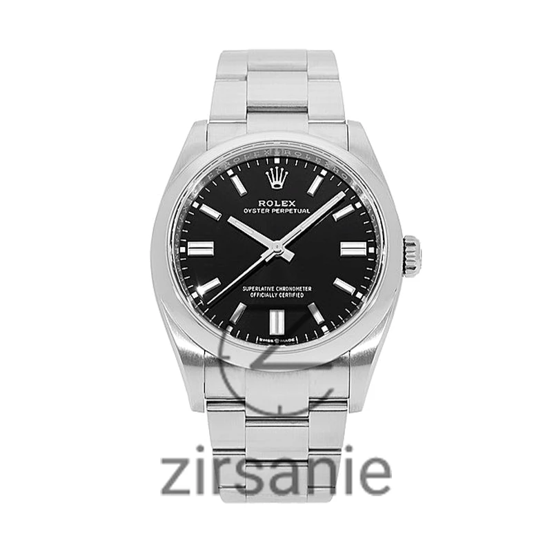 Rolex Oyster Perpetual Silver Black