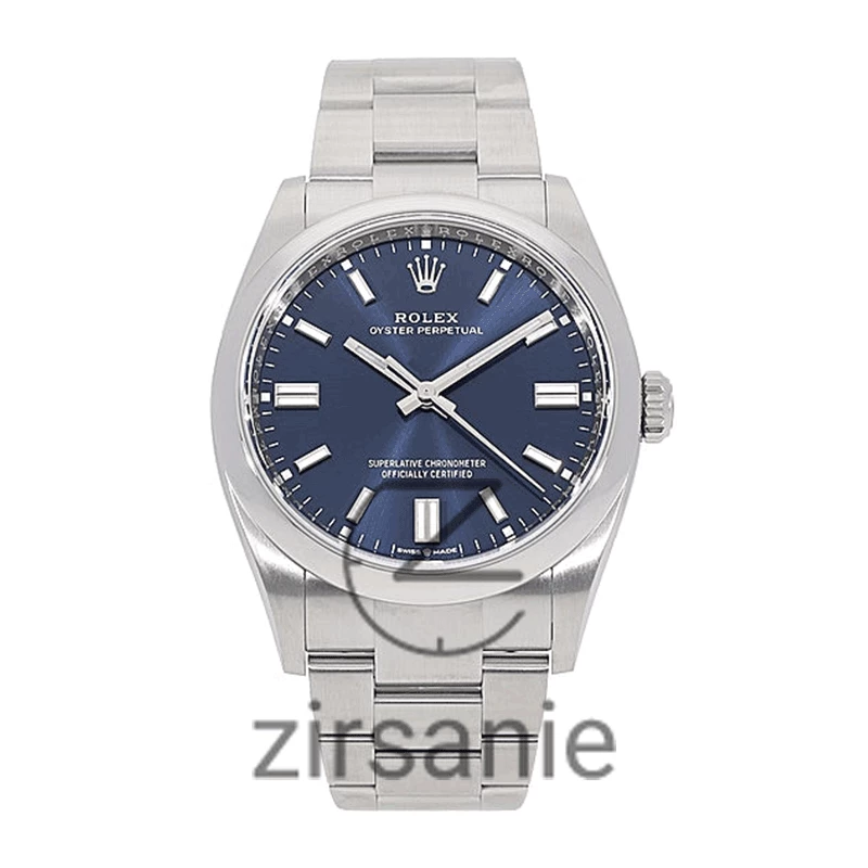 Rolex Oyster Perpetual Silver Blue