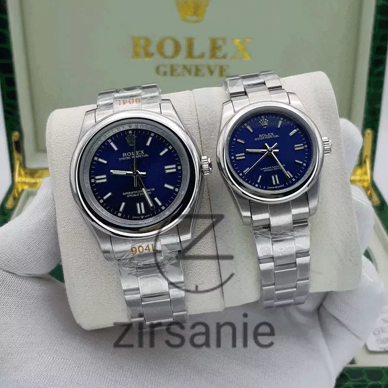 Rolex Oyster Perpetual Silver Blue