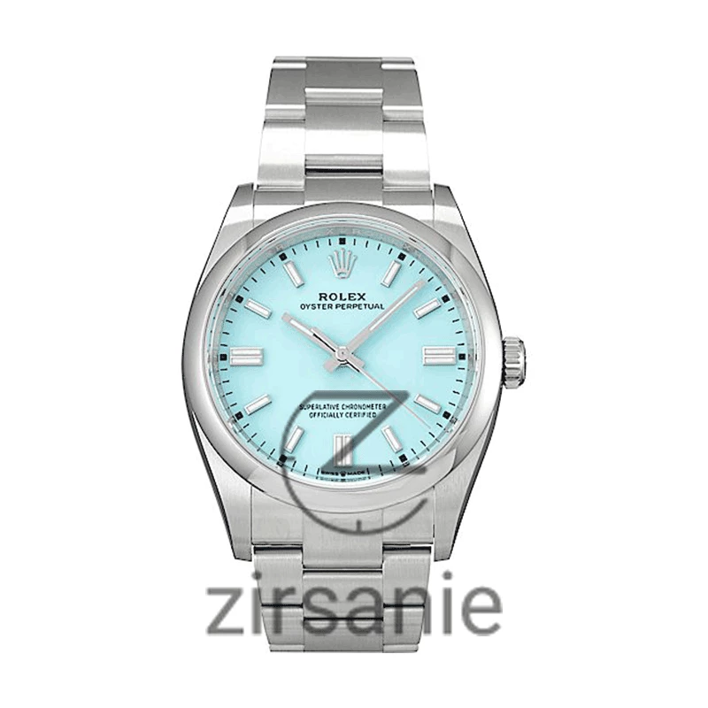 Rolex Oyster Perpetual silver tiffany