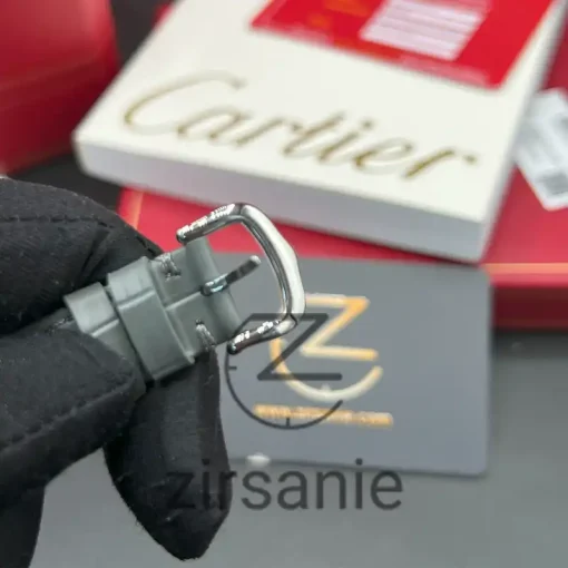 Cartier de Santos Leather Strap Gray