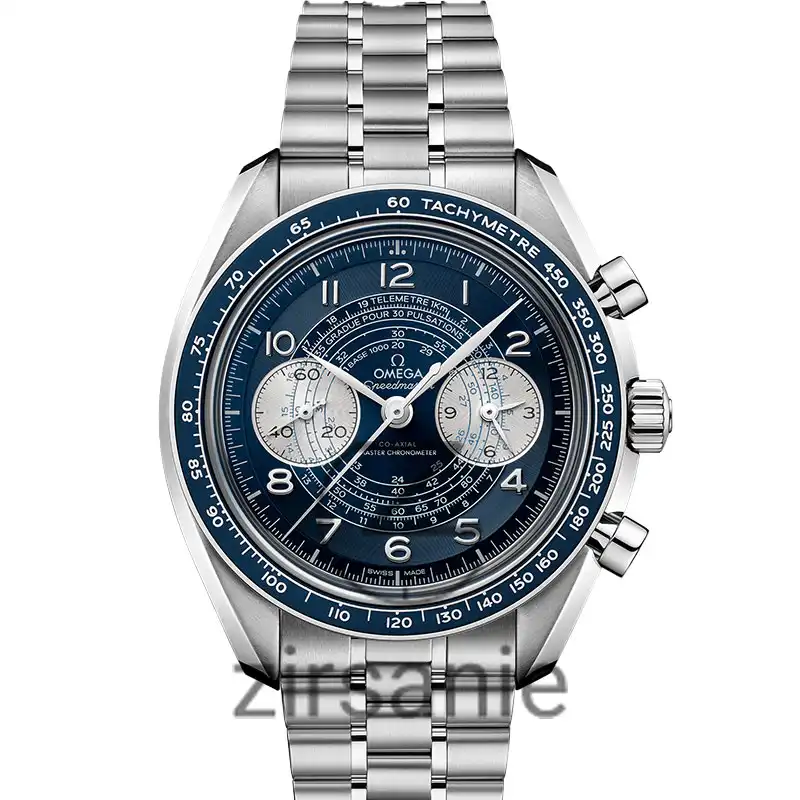 Omega Speedmaster silver blue screen