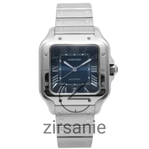 Cartier Santoz Silver blue screen