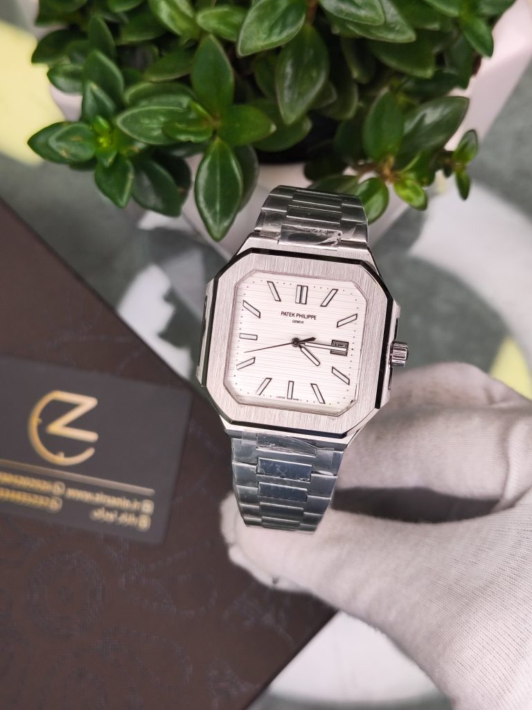 پتک فیلیپ کوبیتوس سیلور صفحه سفید Pattek Philippe Cubitus Silver