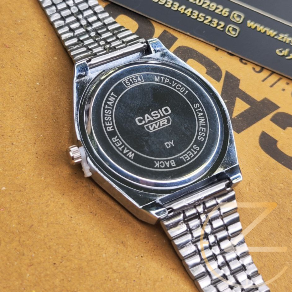 ساعت مچی کاسیو کلاسیک مردانه سیلور صفحه مشکی CASIO classic