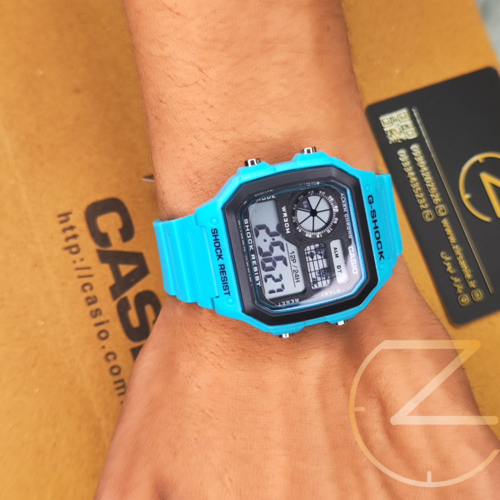ساعت مچی کاسیو جیشاک جهان نما تیفانی(فیروزه ای) G-Shock Casio world time