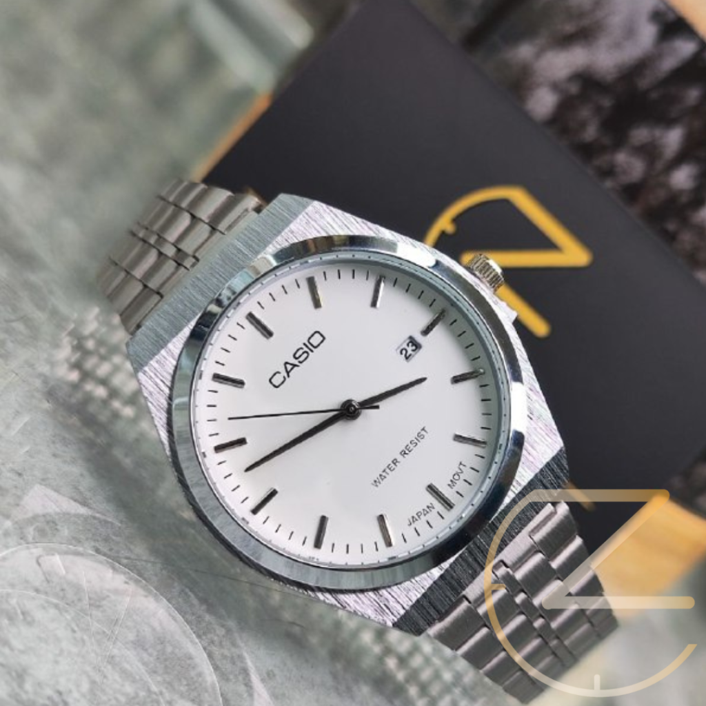 ساعت مچی کاسیو کلاسیک مردانه سیلور صفحه سفید CASIO classic