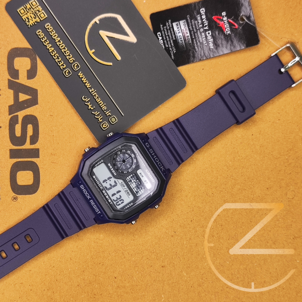 ساعت مچس کاسیو جیشاک جهان نما بنفش G-Shock Casio world time
