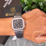 ساعت مچی پتک فیلیپ کوبیتوس سیلور صفحه طوسی Pattek Philippe Cubitus Silver