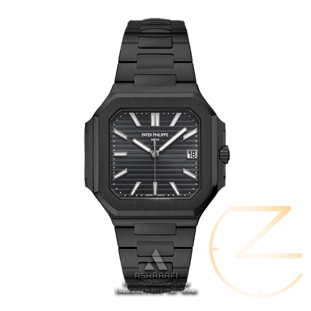 ساعت مچی پتک فیلیپ کوبیتوس مشکی صفحه مشکی Pattek Philippe Cubitus Silver