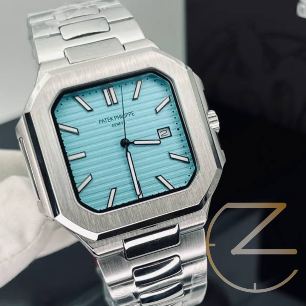 ساعت مچی پتک فیلیپ کوبیتوس سیلور صفحه تیفانی Pattek Philippe Cubitus Silver