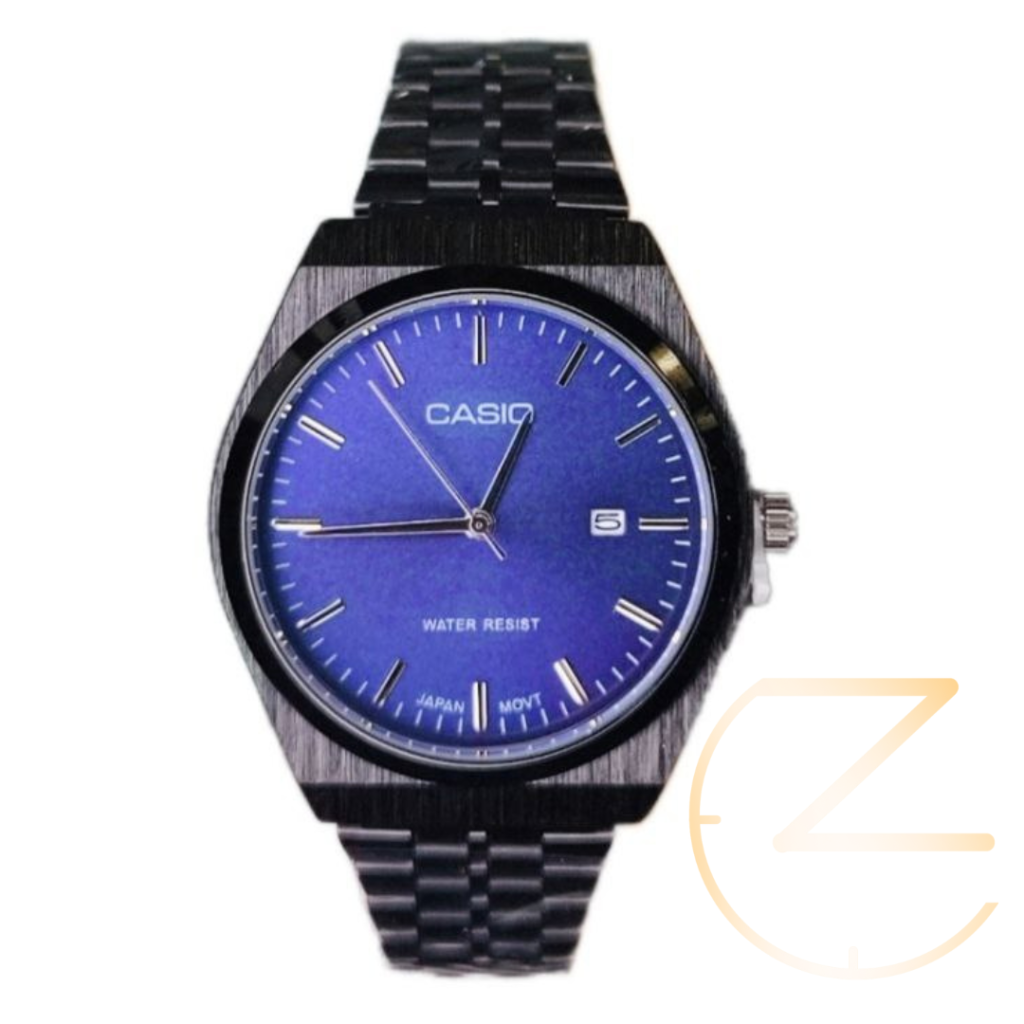 ساعت مچی کاسیو کلاسیک مردانه مشکی صفحه سرمه ای CASIO classic