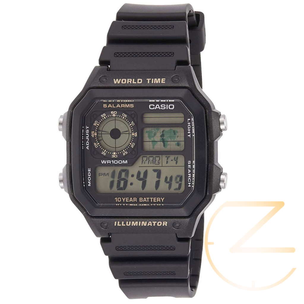ساعت مچی کاسیو جیشاک جهان نما طوسی G-Shock Casio world time
