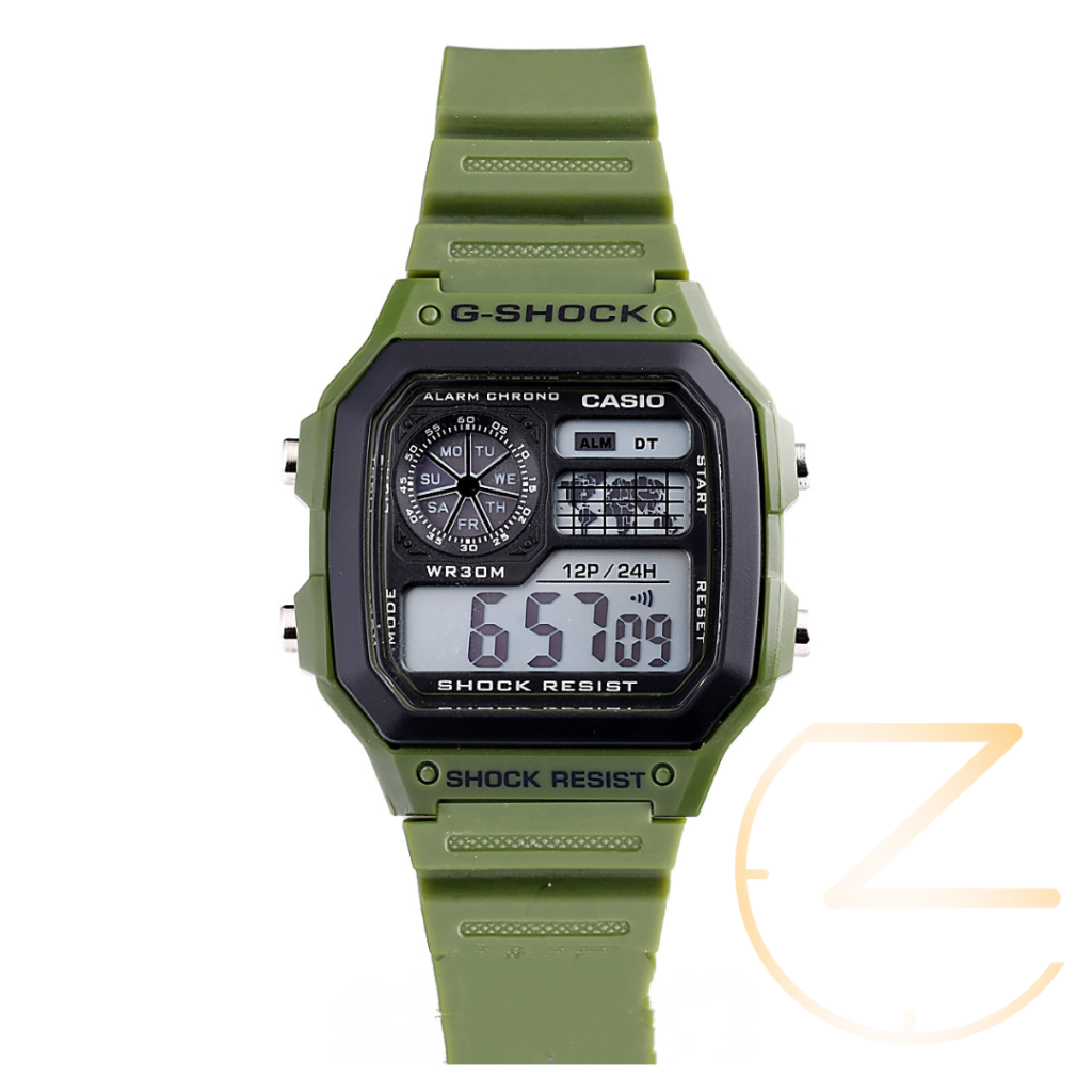 ساعت مچی کاسیو جیشاک جهان نما سبز G-Shock Casio world time