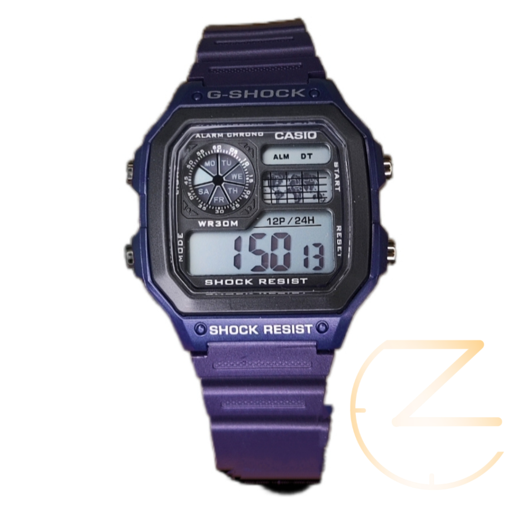 ساعت مچس کاسیو جیشاک جهان نما بنفش G-Shock Casio world time