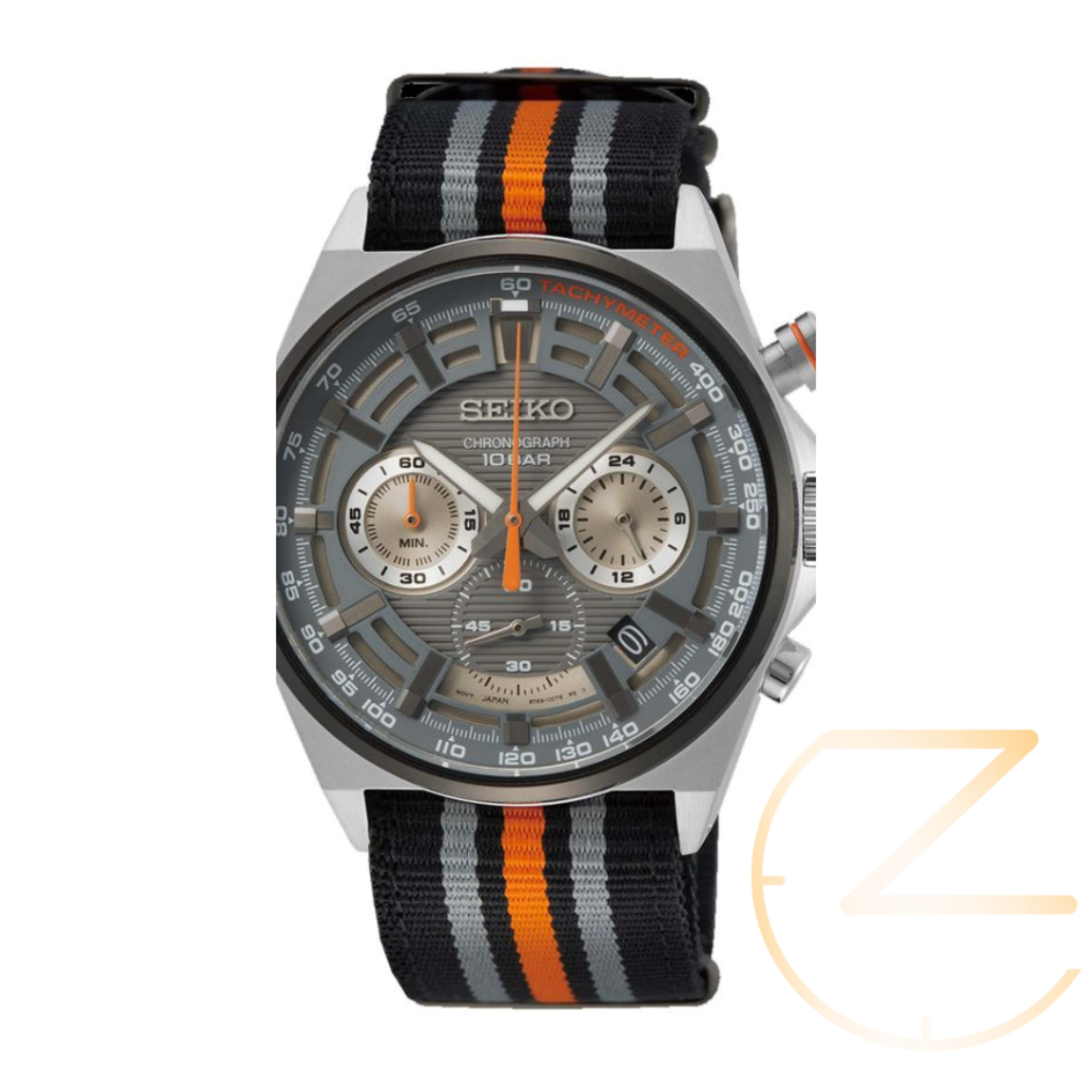 ساعت مچی سیکو برزنتی کرنوگراف نارنجی SEIKO CHRONOGRARH